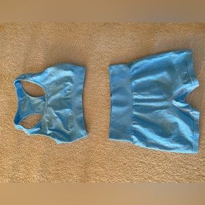 Shorts and Sport Bra Workout Set